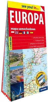 Obrázek produktu pro Papírová mapa Evropy 1:4 000 000