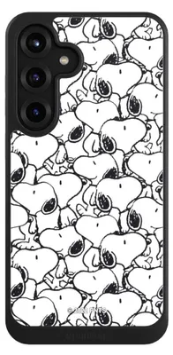 Produktbild von NIVOCASE Hülle für Samsung Galaxy S25+ Handyhülle NIVOcore Case Schwarz Muster Peanuts Snoopy