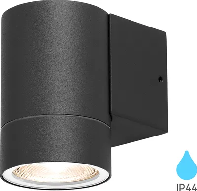 Obrázok produktu pre Braytron LED nástenná svietidlo vonkajšie, antracitové, valcovité, GU10, smerové, moderné, IP44