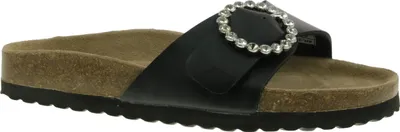 Produktbild von Piece of Mind Damen Sandale Pantolette Strassschnalle schwarz EUR 42