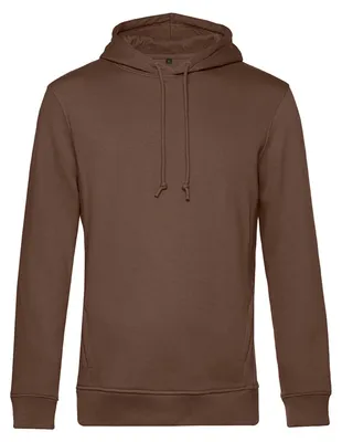 Productafbeelding van B&C - Herenhoodie van biologisch katoen, model FK150 (3XL), kleur: koffiebruin