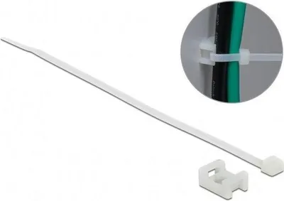 Image de DELOCK Schraubhalter 15x10mm mit KBI L 200xB 3,6mm weiß