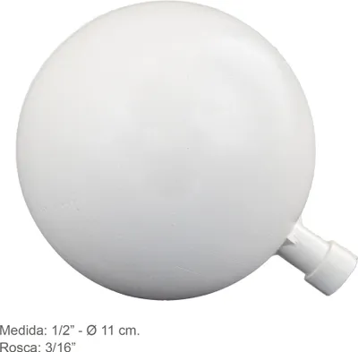Obrázok produktu pre Plastový plavák 1/2" x Ø 11 cm. závit 3/16"