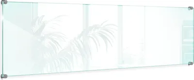 Produktbild von Transparente Glasplatte Küche – Klarglas – Dekorative – 6mm ESG Sicherheitsglas – Glas Spritzschutz – 100x30 cm