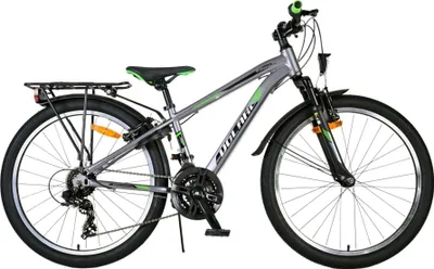 Immagine prodotto di Bicicletta da bambino Volare Cross - ragazzi - 24 pollici - grigio - 21 marce - due freni a mano