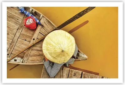 Produktbild von Poster - Poster ohne Rahmen - Asiatisch Boot Brücke - 91,5x61 cm - Wand Bild - Wanddeko - Wandbilder - Kunstposter - Wandposter - Bilder - Kunstdruck - Wanddekoration - Wandbild - P2XAA91x61-4844