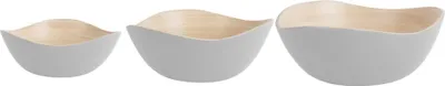 Produktbild von Present Time - Schale Bowl Set Puro Organic - Weiß - Ø28cm