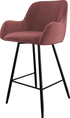 Produktbild von MIRJAN24 Barhocker Colin, Elegante Barstuhl, Beine aus Metall, 55x50x103 cm (Farbe: Magic Velvet 2258)