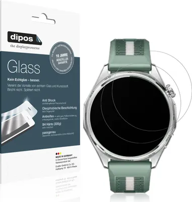 Immagine prodotto di 2x Pellicola Protettiva per Huawei Watch GT6 46mm Protezione opaco Vetro Flessibile 9H dipos