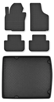 Immagine prodotto di Tappetini a vasca + bagagliaio per Volkswagen Caddy III 2K 2004-2010 3 pezzi