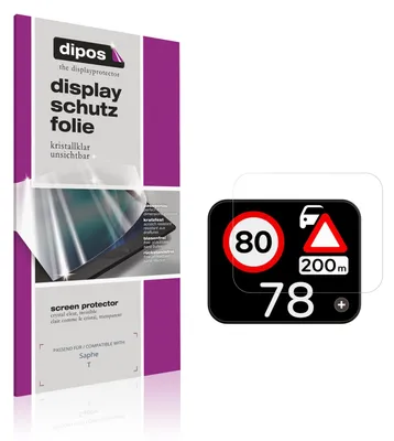 Produktbild von 2x Schutzfolie für Saphe T klar Displayschutzfolie Folie Display Schutz dipos