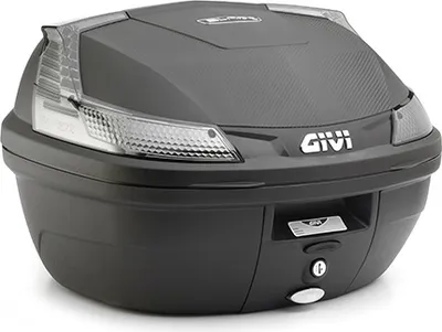 Zdjęcie produktu dla GIVI B37N Blade Tech monolock top case z płytą, czarny/przezroczysty, 37 litrów.