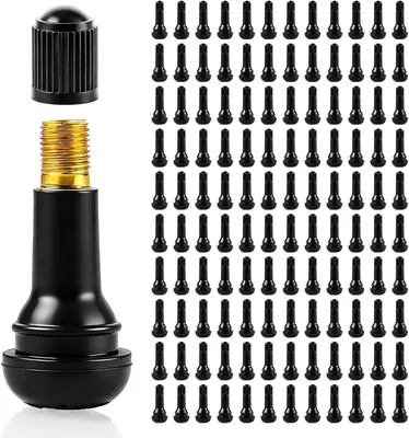 Obrázok produktu pre Gumené ventily pre pneumatiky, 45 x 20 mm, 120 kusov, vhodné pre väčšinu vozidiel