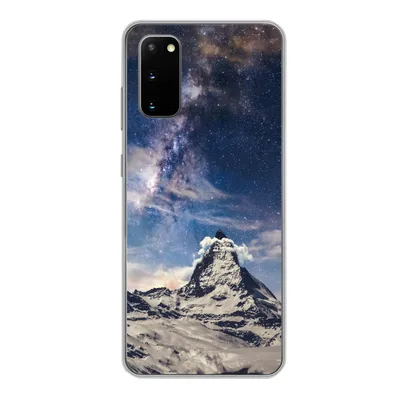 Produktbild von MuchoWow® Handyhülle Schutzhülle Hülle für Samsung Galaxy S20 Berge - Sterne - Universum - Jungen - Mädchen - Kinder Silikon Softcase Handy Hülle - Bild