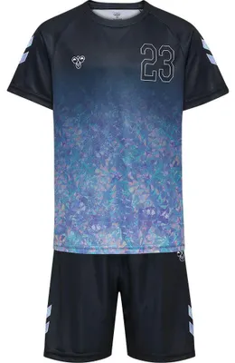 Produktbild von hummel Kinder hmlShimmer, T-Shirt Und Shorts Set, Schwarz, Größe 128