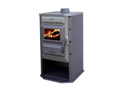 Obrázek produktu pro TIM SISTEM, krbová kamna na TP Čarobna pec ECO 6,9 kW, ocelová, šedo-zelená