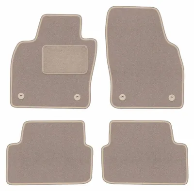Immagine prodotto di Tappetini in moquette per Volkswagen Polo VI 2017- (hatchback) – set 4 pezzi, beige, su misura – Wielganizator LUX
