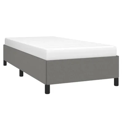 Produktbild von Bettgestell ohne Matratze Dunkelgrau 100x200 cm Stoff