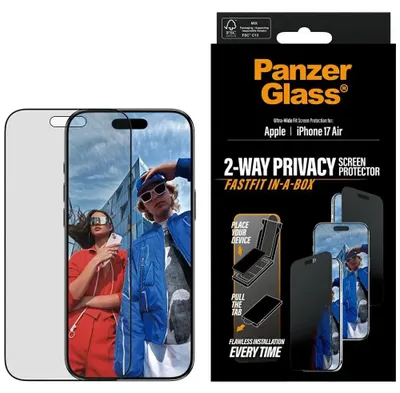 Immagine prodotto di Panzerglass Fit Fastfit Protezione per lo schermo di Iphone 17 Air Taglia unica