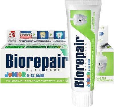 Product packaging and tube of toothpaste.
