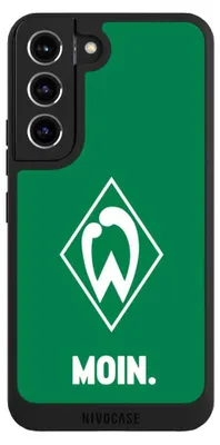 Produktbild von NIVOCASE Handyhülle für Samsung Galaxy S22  Hülle NIVOpure Case Schwarz Moin Offizielles Lizenzprodukt SV Werder Bremen