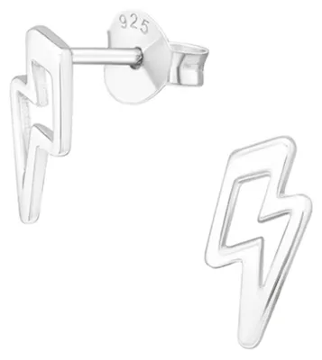 Produktbild von Blitz Ohrringe: 925 Silber Ohrstecker