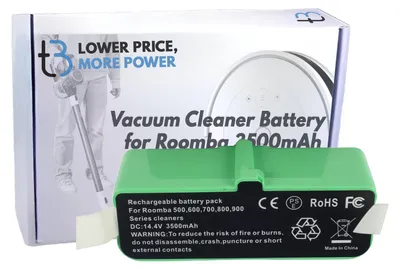 Produktbild von Tradebit Akku für iRobot Roomba 500 600 700 800 900 14,4V 3500mAh Staubsauger Ersatzakku Saugroboter Akku Li-Ion