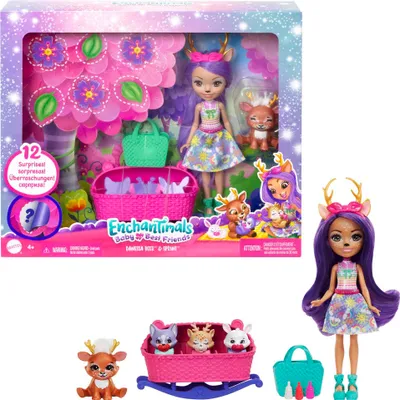 Image de Enchantimals Baby Best Friends Danessa Deer Poupée & Sprint Figurine