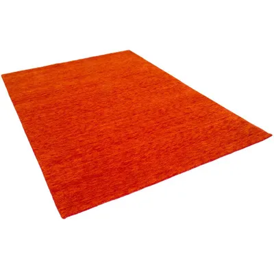 Produktbild von Natur Teppich Gabbeh Einfarbig, Größe:140x200 cm, Farbe:Terrakotta