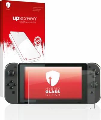 Produktbild von upscreen Schutzglas für Nintendo Switch Schutzfolie Panzer Folie Glas Display Schutz klar