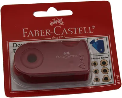 Obrázok produktu pre FABER-CASTELL Spitzer Doppelspitzdose Blister D sort.