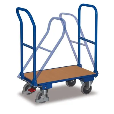 Produktbild von Klappbügelwagen mit 2 Bügeln 250 kg + EasySTOP