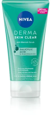 Obrázok produktu pre Nivea Derma Skin Clear Peeling proti kvrnm s kyselinou salicylovou a niacnamidom 150 ml