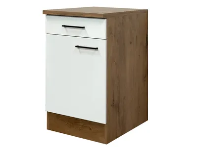 Produktbild von Küchenunterschrank - 50 cm breit - Magnolia Matt Lancelot Oak – Vintea