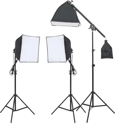 Obrázek produktu pro sada fotoateliéru vidaXL s osvětlením a pozadím
