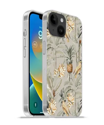 Produktbild von MuchoWow® Handyhülle Schutzhülle Hülle für Apple iPhone 14 - Softcase Blume - Ananas - Vogel Silikon Softcase Handy Hülle - Mobiltelefonhülle