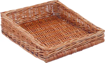 Produktbild von Regalkorb, naturbraun, Thekenkorb, Brötchenkorb, Allzweckkorb, 40 x 35 x Hv 6 x Hh 10cm