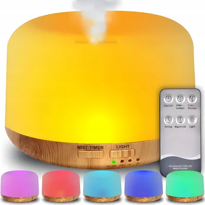 Produktbild von Luftbefeuchter 500 Ml - Aromadiffusor, Aromatherapie, Nachtlicht