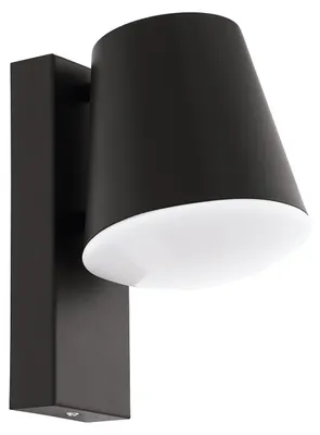 Immagine prodotto di Applique Esterno Contemporanea Caldiero Metallo Grigio Policarbonato Bianco E27