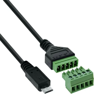 Zdjęcie produktu dla InLine 92504C, Czarny, Zielony, Męska/Żeńska, Prosty, 26/16, 300 V, 10 mΩ