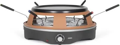 Produktbild von Pizzaofen LIVOO DOC304, 1200W, für 6 Personen, Ø10 cm, Antihaftbeschichtung, Inkl. 6 Mini-Pizzaschaufeln + Ausstechform