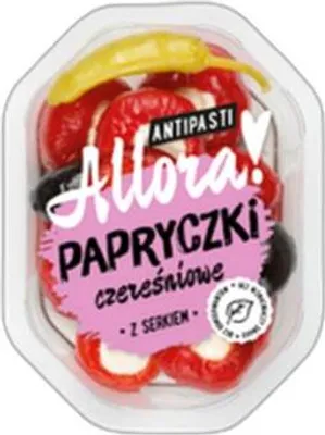 Zdjęcie produktu dla Papryczki Czereśniowe Nadziewane Serkiem Śmietankowym 150 G