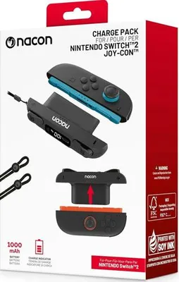 Produktbild von NACON NA035186, Nintendo Switch 2, Batterielade-Set, Schwarz