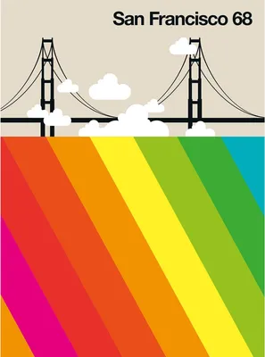 Produktbild von Tadessi Fototapete | Skyline | 2.00 m x 2.70 m | Bunt | Beige | Wandbild | Digitaldruck