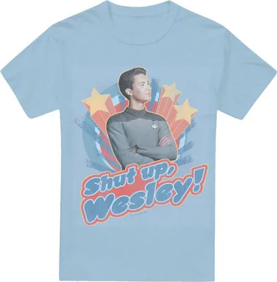 Produktbild von Star Trek - "Shut Up Wesley" T-Shirt für Herren TV5834 (L) (Hellblau)