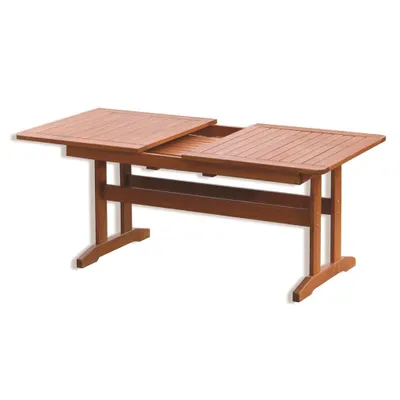 Obrázek produktu pro Zahradní stůl dřevěný Rojaplast LUISA rozkládací 160-210 x 90 x 74 cm