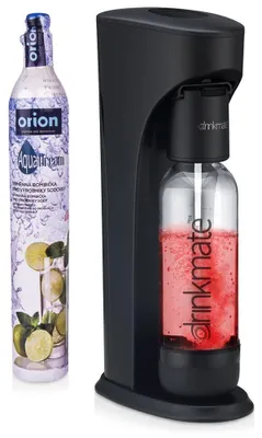Obrázok produktu pre Orion | Súprava na perlivú vodu AquaDream - fľaša 1,1 l a CO2 bombička - čierna