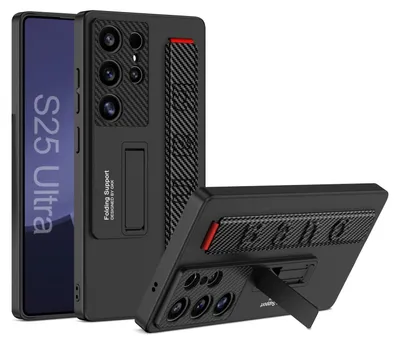 Image de Étui-bracelet ultra-fin GKK avec support en carbone pour Samsung Galaxy S25 Ultra