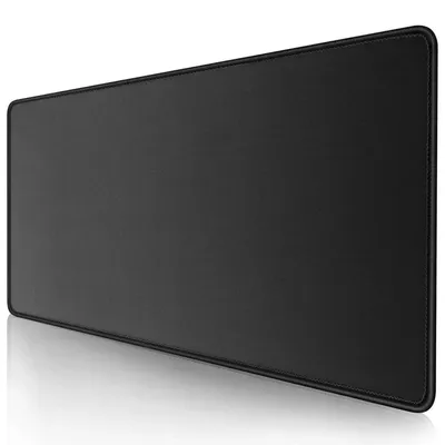 Immagine prodotto di Tappetino per mouse da gaming XXL, base per scrivania, 600 x 350 x 3 mm, nero, antiscivolo, bordi cuciti