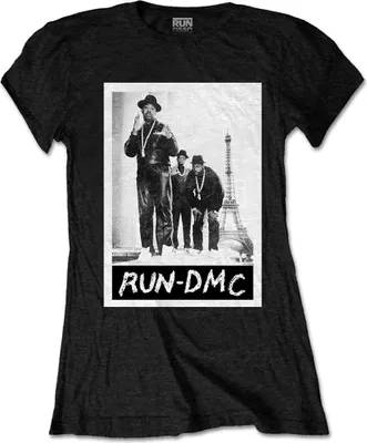 Produktbild von Run DMC Paris Photo Black L Damen T-Shirt